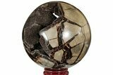 Septarian Geode Sphere - Madagascar #185671-1